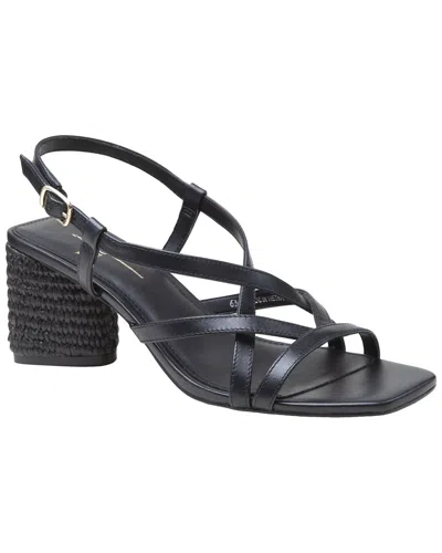 Linea Paolo Hazel-l Leather Slingback Sandal In Black