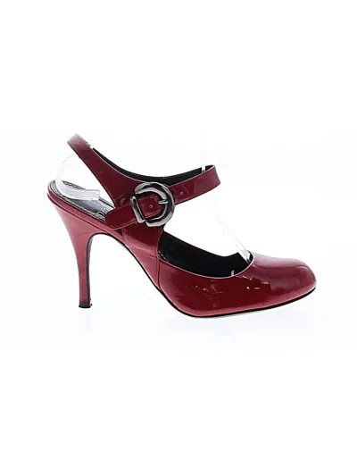 Pre-owned Linea Paolo Heels In Red