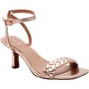 Linea Paolo Holly Ankle Strap Sandal In Rose Quartz