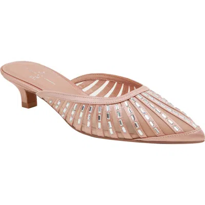 Linea Paolo Inka Pointed Toe Kitten Heel Mule In Pink