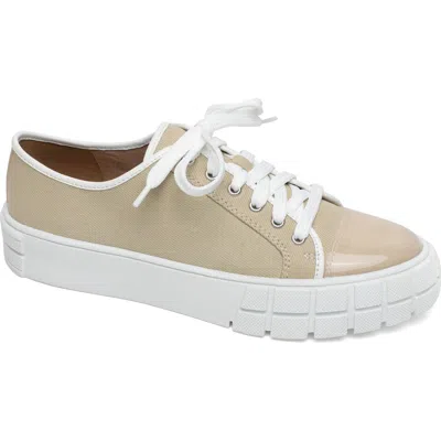 Linea Paolo Kalaia Platform Sneaker In Sand/lotus