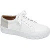 Linea Paolo Kenzi Platform Sneaker In Eggshell/off White