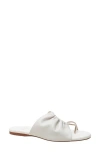 Linea Paolo Lane Toe Loop Sandal In Ivory/gold