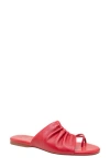 Linea Paolo Lane Toe Loop Sandal In True Red