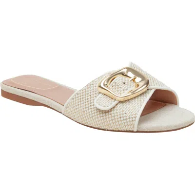 Linea Paolo Leighton Slide Sandal In Natural/gold