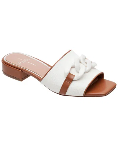 Linea Paolo Lido-l Leather Sandal In White