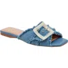 Linea Paolo Lotte Slide Sandal In Blue