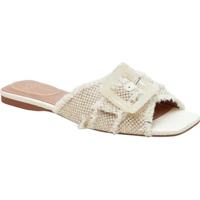 Linea Paolo Lotte Slide Sandal In Natural/gold