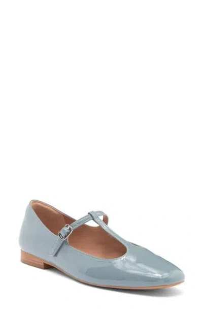 Linea Paolo Marla Mary Jane Flat In Dusty Blue