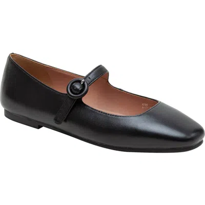 Linea Paolo Marley Mary Jane Flat In Black
