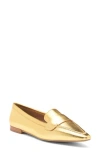 Linea Paolo Marlys Pointed Toe Flat In Gold