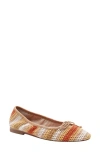 Linea Paolo Mila Ballerina Flat In Toffee