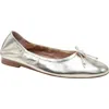 Linea Paolo Mila Ballet Flat In Gold
