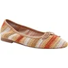 Linea Paolo Mila Ballet Flat In Toffee