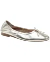 Linea Paolo Mila-l Leather Flat In Silver