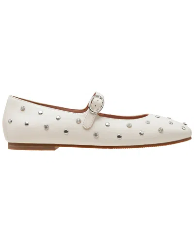 Linea Paolo Millie Mary Jane Flat In Ivory