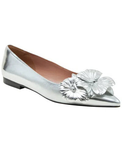Linea Paolo Nerine Pointed Toe Flat In Silver