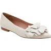 Linea Paolo Nerine Pointed Toe Flat In Ivory