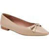 Linea Paolo Nicolis Pointed Toe Flat In Blush Pink