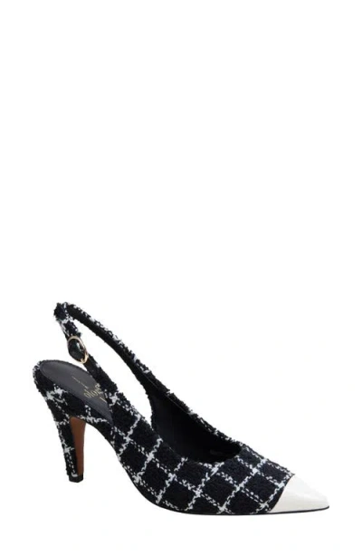 Linea Paolo Niyka Pointed Toe Slingback Pump In Black