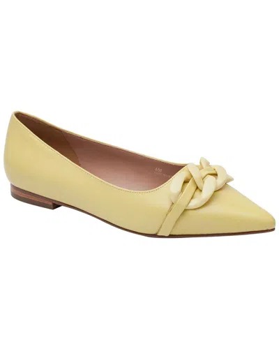 Linea Paolo Nora Leather Flat In Yellow