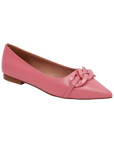 Linea Paolo Nora Leather Flat In Pink