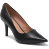 Linea Paolo Paris Pointed Toe Leather Pump In Black