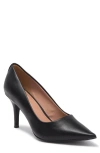 Linea Paolo Paris Pointed Toe Leather Pump In Black
