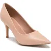 Linea Paolo Paris Pointed Toe Leather Pump In Pink