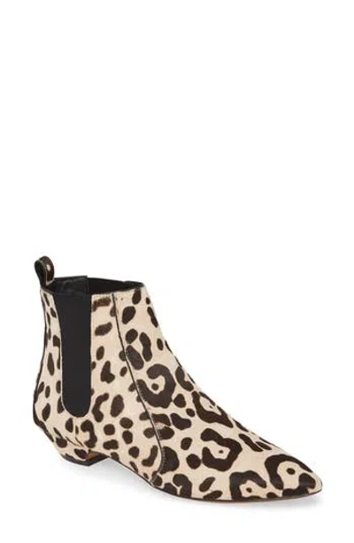 Linea Paolo Regan Bootie In White/black Calf Hair