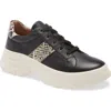 Shop Linea Paolo Roffe Platform Sneaker In Black/cream/black Leather
