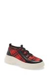 Linea Paolo Rowen Sneaker In Black/red Print Fabric