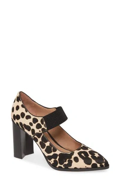 Linea Paolo Sanae Pump In White-black Leather Calf Hair