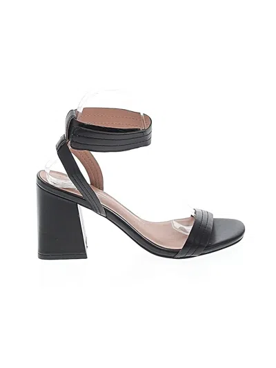 Pre-owned Linea Paolo Sandals In Black
