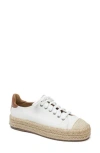 Linea Paolo Silva Espadrille Sneaker In White/cognac