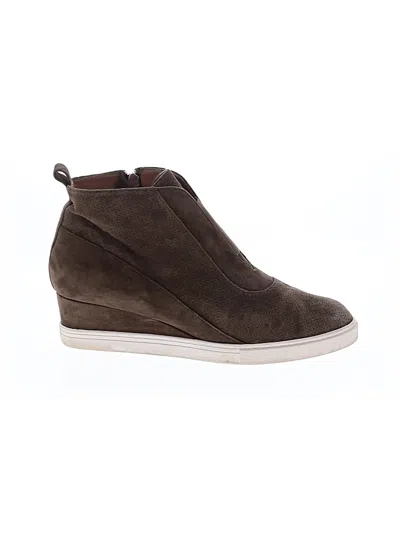 Pre-owned Linea Paolo Sneakers In Brown