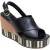 Linea Paolo Valery Wedge Sandal In Black