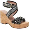 Linea Paolo Varena Platform Wedge Sandal In Black