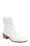 Linea Paolo Venata Block Heel Bootie In Eggshell