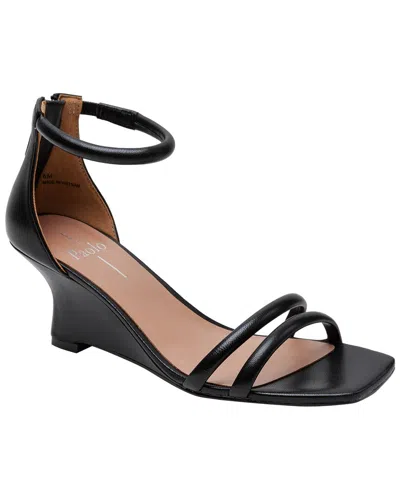 Linea Paolo Violeta Leather Sandal In Black