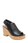 Linea Paolo Viviana Platform Wedge Sandal In Black