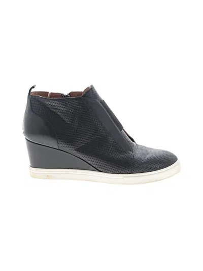 Pre-owned Linea Paolo Wedges In Black