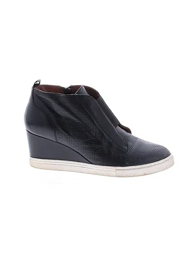 Pre-owned Linea Paolo Wedges In Black