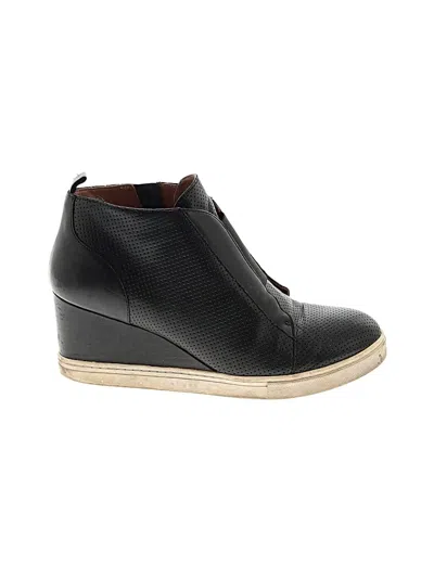 Pre-owned Linea Paolo Wedges In Black