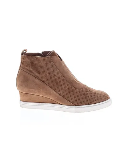 Pre-owned Linea Paolo Wedges In Brown