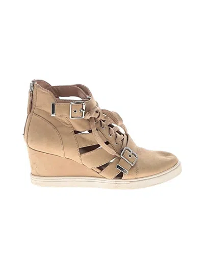 Pre-owned Linea Paolo Wedges In Brown