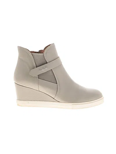 Pre-owned Linea Paolo Wedges In Gray