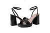 Linea Paolo Women's Contemporary High Block Platform Heel In Black In Black