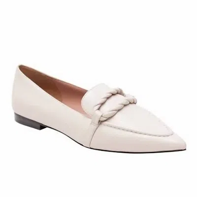 Linea Paolo Women's Matisse Pointed Toe Loafer In Cream In White