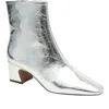 Linea Paolo Wrenly Block Heel Bootie In Silver